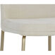 Zeke 37.75 inch Antique Brass / Bergen Ivory Counter Stool